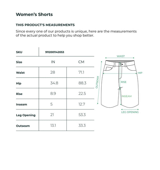 Dark Indigo Low Rise Straight Denim Shorts