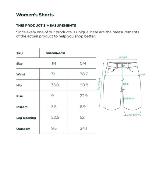 Mid Indigo Mid Rise Straight Denim Shorts