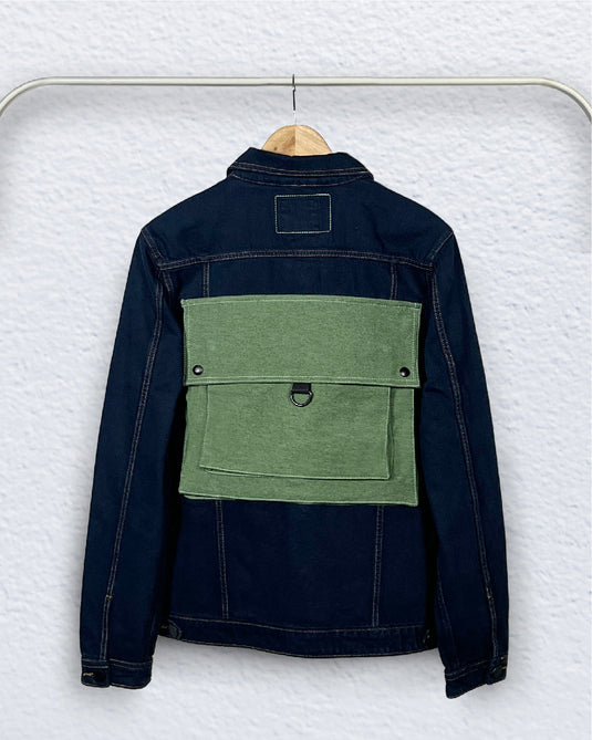 Midnight Indigo Backpack Denim Jacket