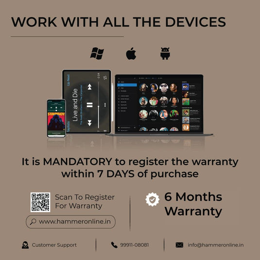 Hammer Bash Wireless Headphones in India