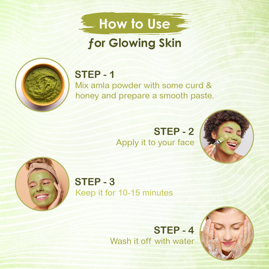 NeutraLeaf Nature Amla Powder | 200 g For Hair Growth | Drinking and Eating | Also Use Face Mask