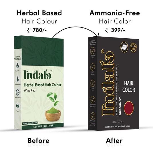 Ammonia-Free Burgundy Hair Color