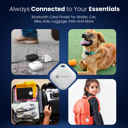 Portronics World Tag has attached to keys for easy tracking and location and item| best location tag for iPhone