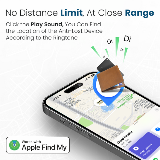 Portronics Card Finder has attached to keys for easy tracking and location and item| best location tag for iPhone with no distance limit