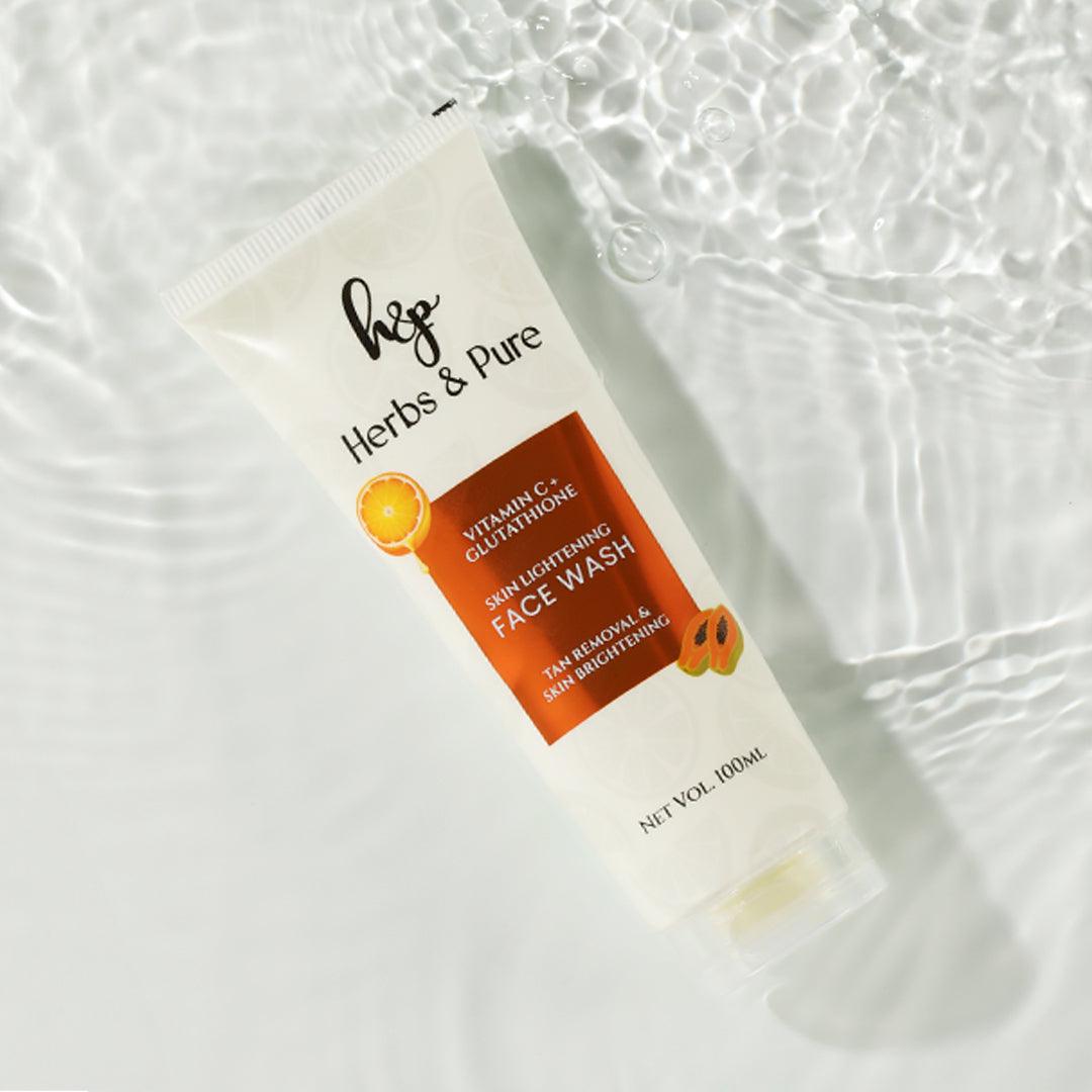 glutathione vitamin c face wash L-Glutathione Maltooligosyl Glucoside Anyurva Glutathione Face Wash 100ml