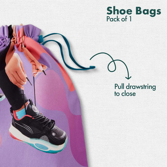 Sneaker-ing Out! Women's Shoe Bag, 100% Organic Cotton, Pack of 1