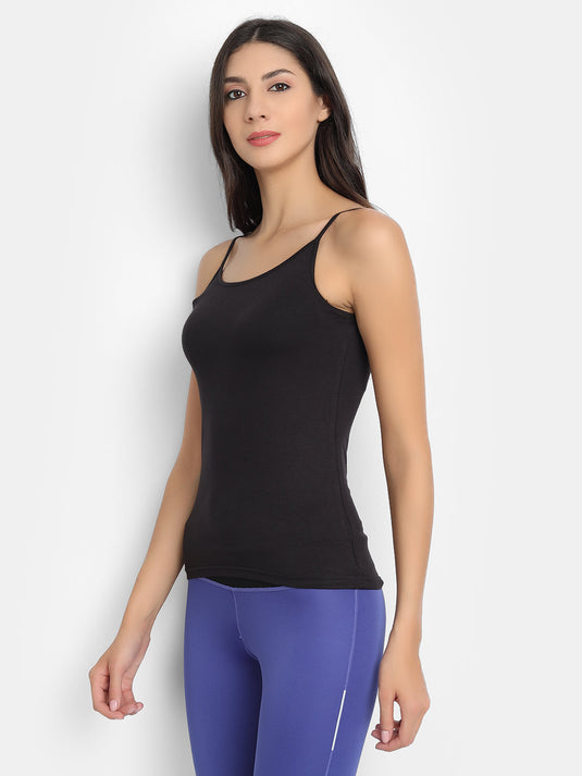 Bamboo Fabric Camisole – Soft, Breathable, Eco-Friendly, and Stylish for All-Day Comfort and Elegance | Black