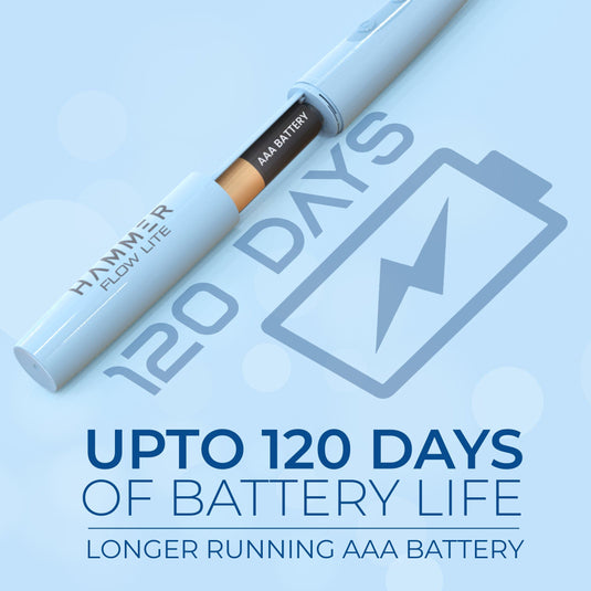 electric toothbrush with long lasting battery life
