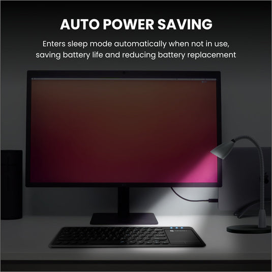 Black portronics bubble pro wireless keyboard with auto power saving