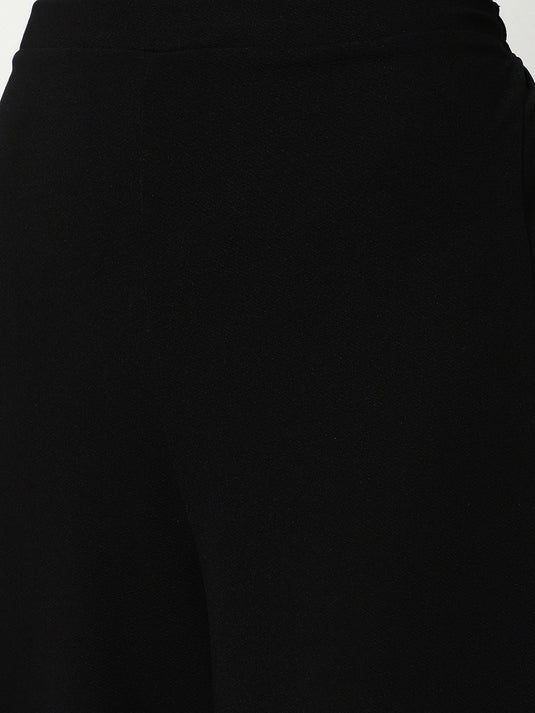 Seqin Back Tie-up Top With Pant Set
