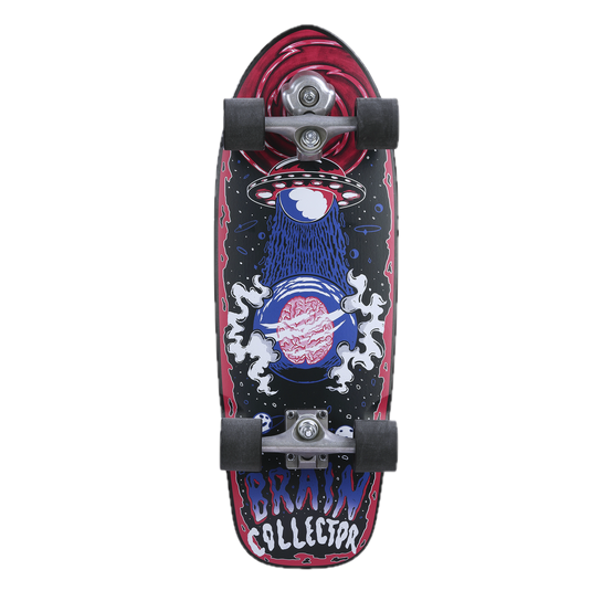 Grand Gopher Surf Skate-Brain Collector RED- 28 Inches (Best Size for Girl)
