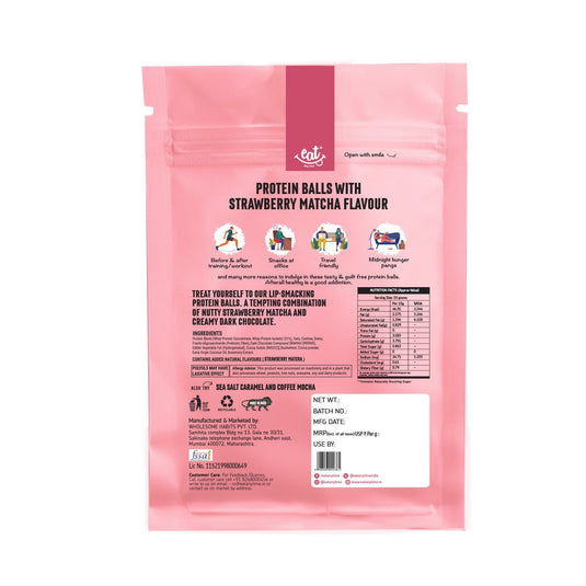 Strawberry Matcha Protein Truffles - 10g/per ball