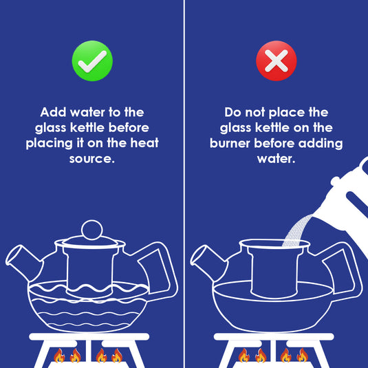 Round Glass Teapot Kettle |1000 ML with Stainless Steel Infuser