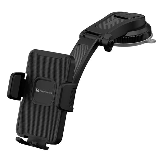 Portronics Clamp M5 car Mobile Holder with 360° Adjustable Rotation| mobile stand for car online