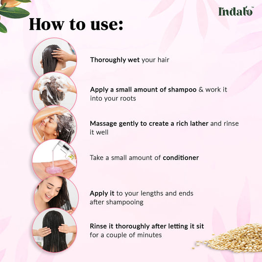 Indalo Combo For Repairing Hair With Quinoa Protein Colour Protect Shampoo & Conditioner