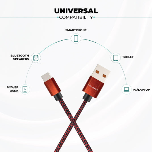 Hammer C type cable compatible with all devices