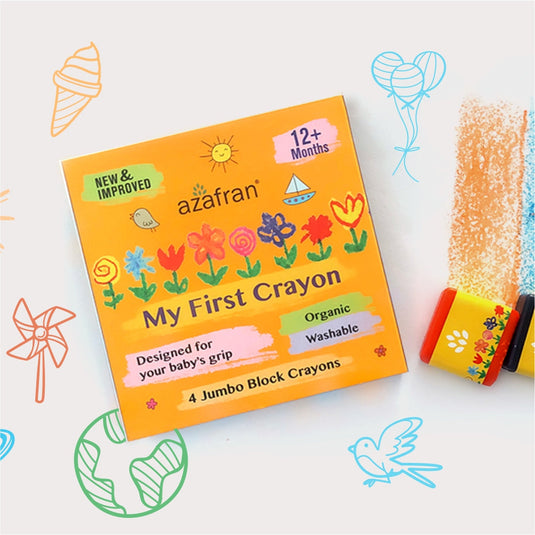 My First Crayon - 4 Jumbo Washable Block Colours for kids 12m+