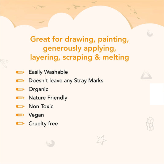 My First Crayon - 4 Jumbo Washable Block Colours for kids 12m+
