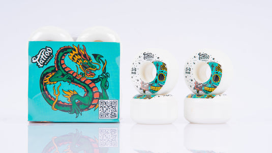 Tattoo Skateboard Wheels 54mm/ SKULL