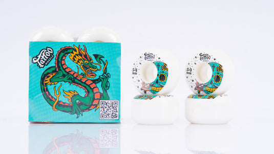 Tattoo Skateboard Wheels 54mm/ SKULL
