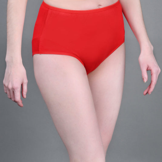 Bamboo Fabric Women's Hipster Panty | Red and Black | Pack of 2