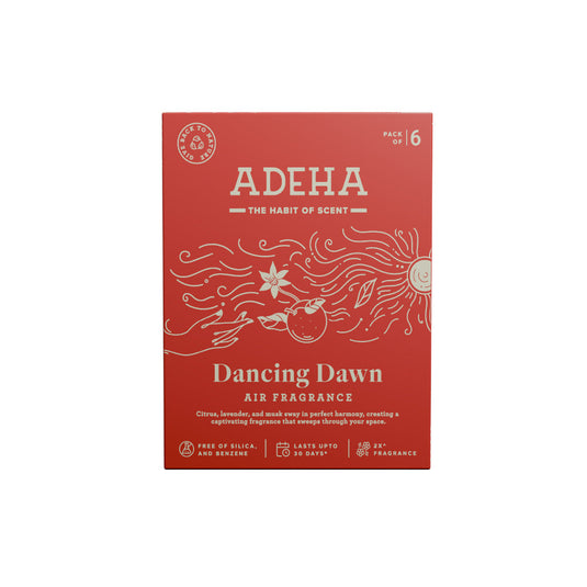 Adeha Fragrance Pouch - Air freshener for Bathroom, Car, Wardrobe - Dancing Dawn