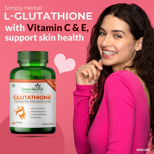 SimplyHerbal Glutathione Skin Lightening/Brightening Combo Pack ( Cream + Capsules + Facewash) (3 Items In Set)
