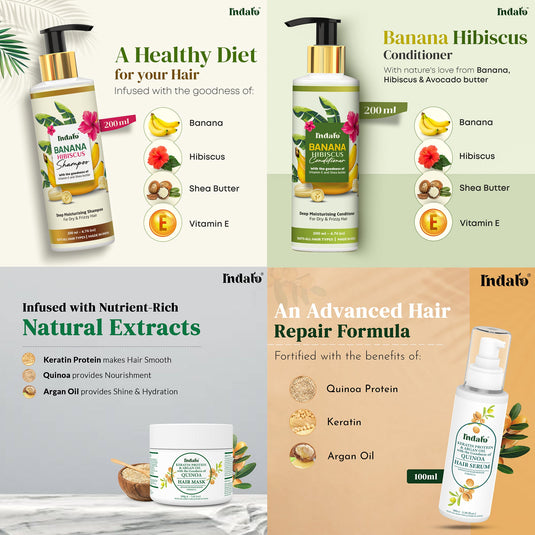 Indalo Hair Repair kit for Damaged and Frizzy Hair