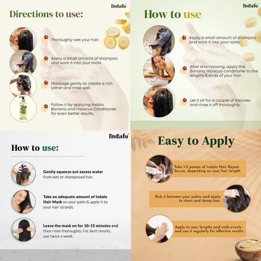 Indalo Hair Repair kit for Damaged and Frizzy Hair