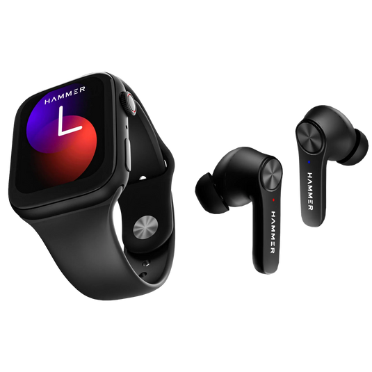 bluetooth calling smartwatch and earbuds