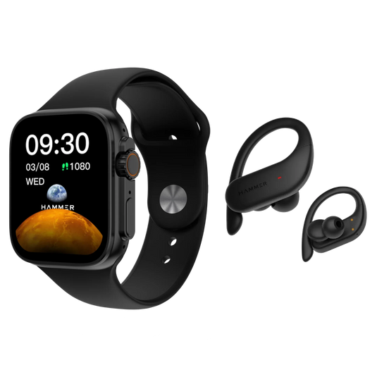 bluetooth calling smartwatch and earbuds