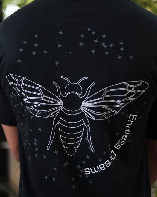 Endless Dreams Black Oversized T-Shirt