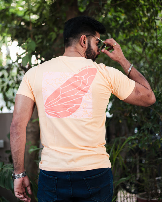 Graphic Peach Crew Neck T-Shirt
