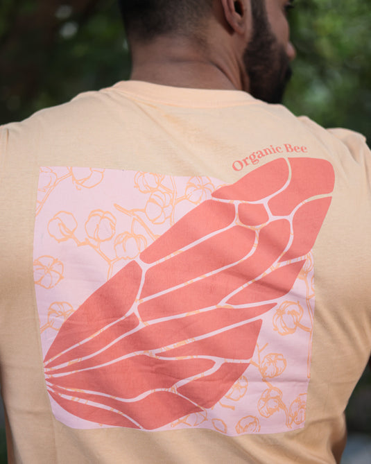 Graphic Peach Crew Neck T-Shirt