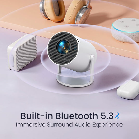 Portronics Beem 440 Portable home Projector with zoom features| portable projector for home| mini bluetooth projector with latest bluetooth connectivity| best mobile projector from portronics