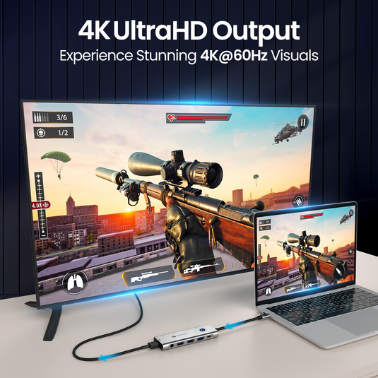 Portronics Latest Mport One 9-in-1 USB Hub With 4k HDMI Port for smooth video playback| best multiport USB hub