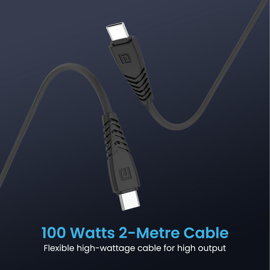 Black Portronics Car Power 65 car charger with 100 usb cable| best car accessories| car charger online