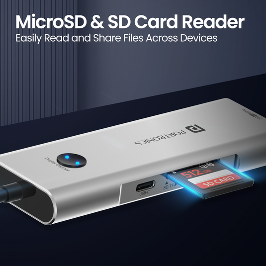 Portronics Latest Mport One 9-in-1 USB Hub comes with micro sd & sd card reader port| best multiport USB hub