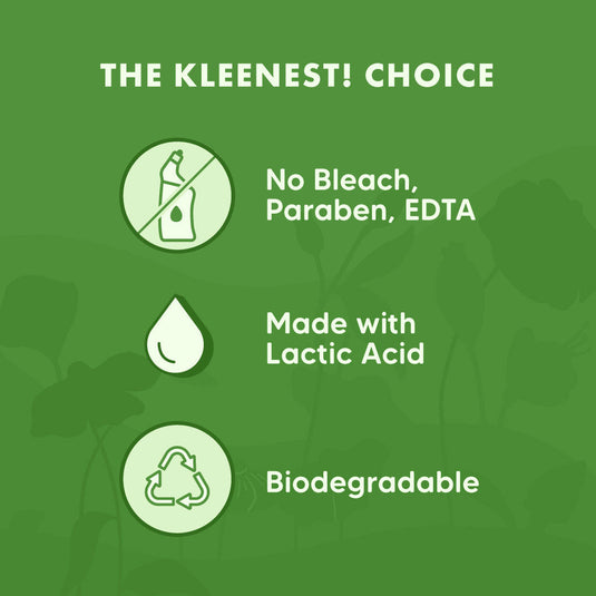 Kleenest Bathroom Cleaner Pack of 4, Zero Bleach Bathroom cleaner with plant based actives and Natural Lactic Acid