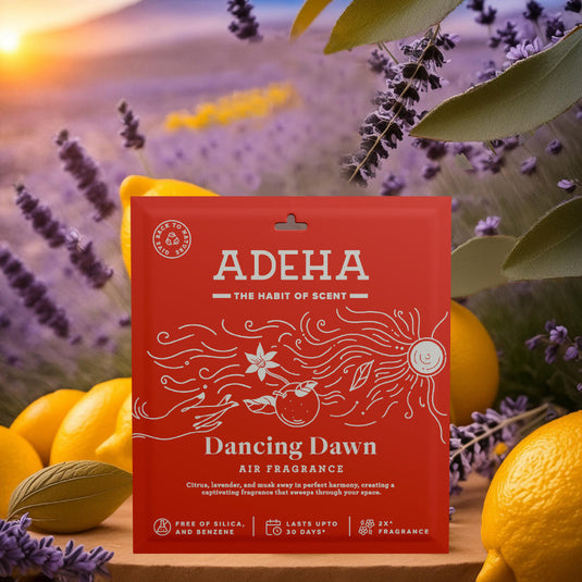 Adeha Fragrance Pouch - Air freshener for Bathroom, Car, Wardrobe - Dancing Dawn