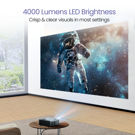 Portronics Beem 450 Smart Led Projector and portable smart led Projector | mini projector with 4000 lumens brightness
