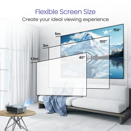 Portronics Beem 450 portable led Projector comes with auto focus| wireless projector with keystone correction