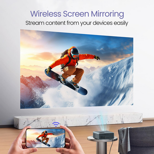 Portronics Beem 450 portable projector| Portable Projector with wireless screen mirroring | smart android projector