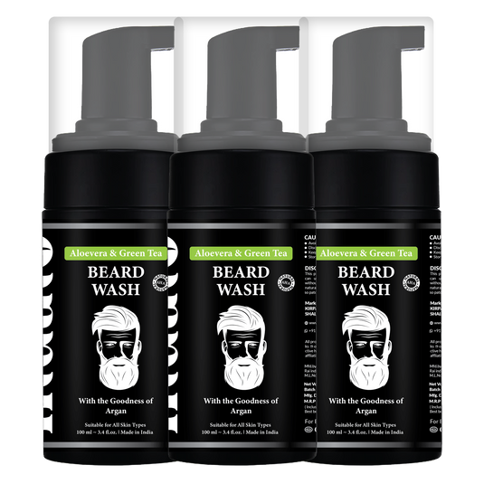 Beard Wash Shampoo for Men Pack of 3