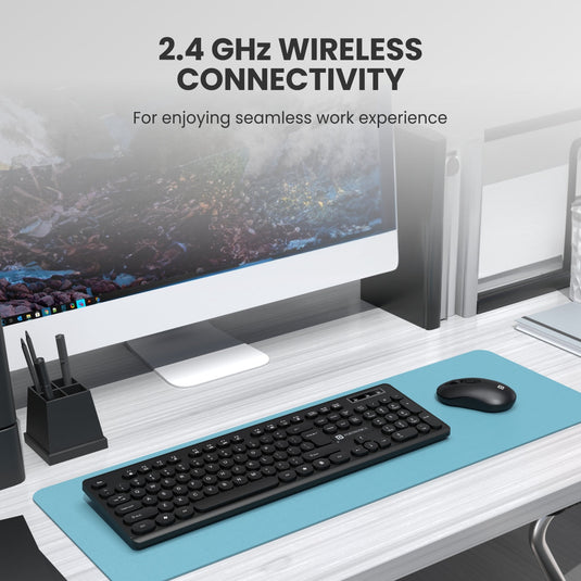 Black Portronics Key6 combo Keyboard and Mouse Combo with 2.4GHz technology