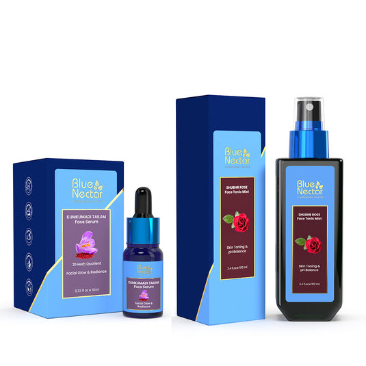 Kumkumadi Serum and Rose Face Water & Face Tonic