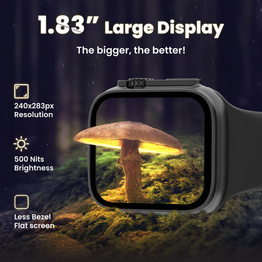 bluetooth calling smartwatch with large display