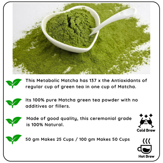 METABOLIC Kyoto Matcha - Unleash Your Energy and Boost Your Wellness - Radhikas Fine Teas and Whatnots