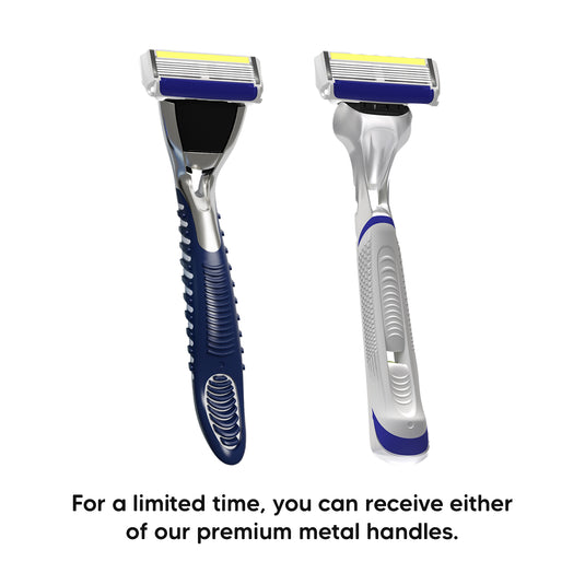 LetsShave Pro 6 Plus Face & Full Body Razor for Men (Razor+2 Bldes+Travel Cap)