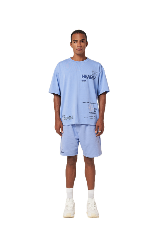 HEARTY GLOBAL COMMUNITY T-SHIRT - LILAC (UNISEX)